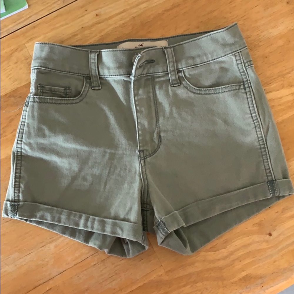 Hollister Army Green Shorts